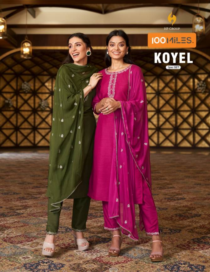 Koyel By 100 Miles Designer Readymade Suits Catalog